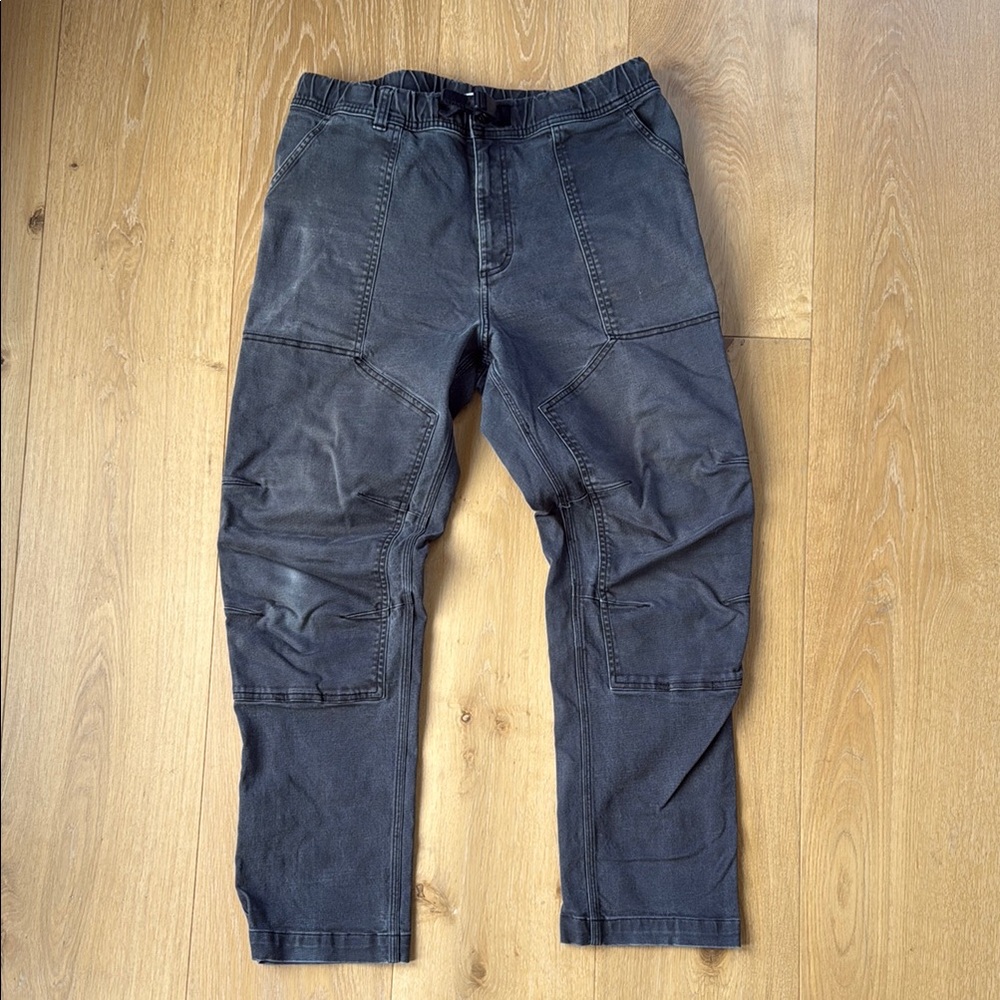 Topo Designs Black Cargo Pants with Reinforced Knees